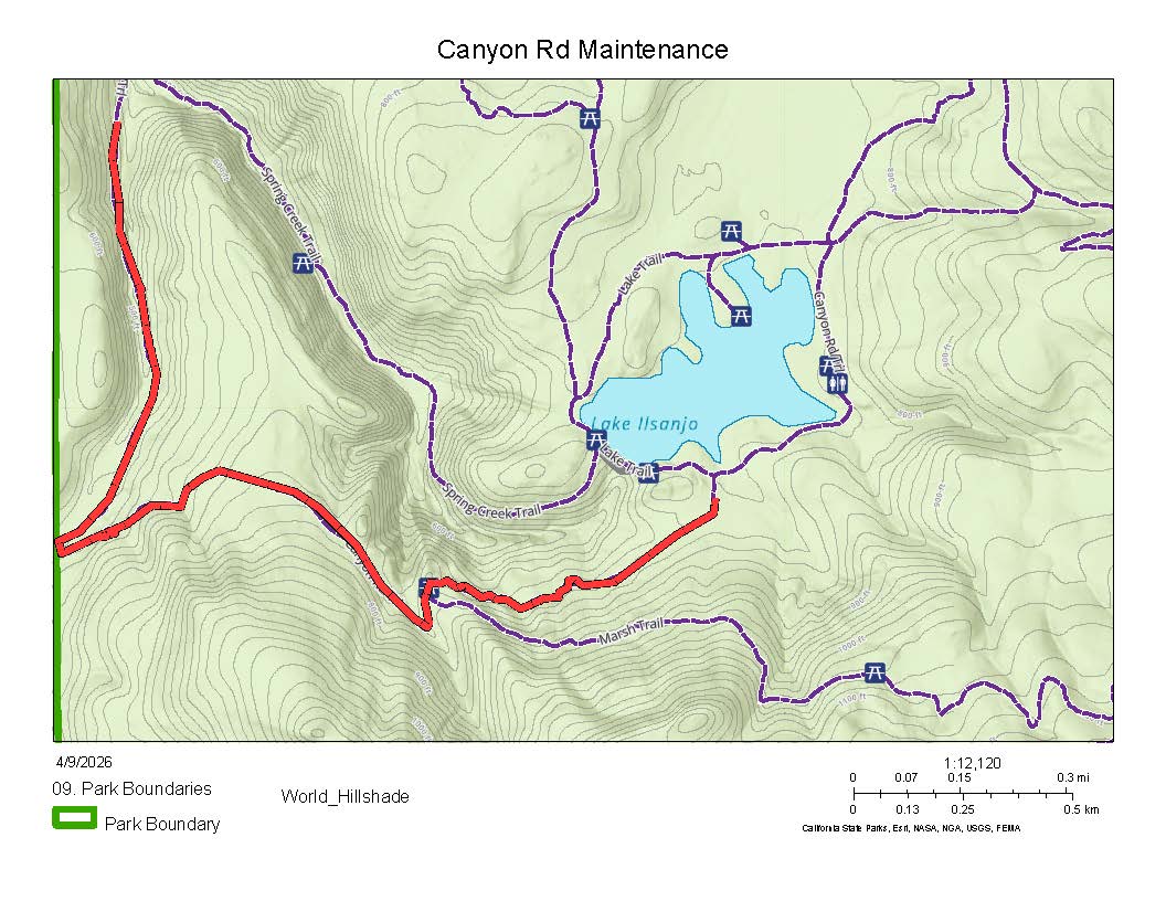 Road Work on Canyon Trail Road Work on Canyon Trail